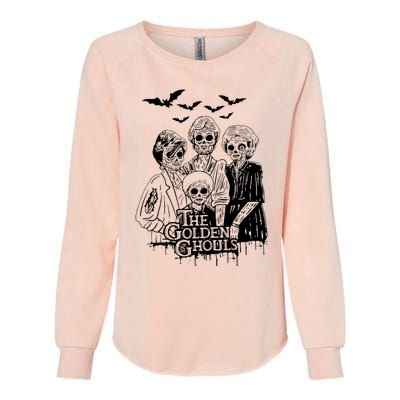 The Golden Ghouls Skeleton Bat Halloween Costumes Womens California Wash Sweatshirt