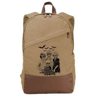 The Golden Ghouls Skeleton Bat Halloween Costumes Cotton Canvas Backpack