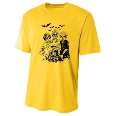 The Golden Ghouls Skeleton Bat Halloween Costumes Youth Performance Sprint T-Shirt