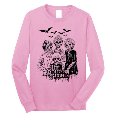 The Golden Ghouls Skeleton Bat Halloween Costumes Long Sleeve Shirt