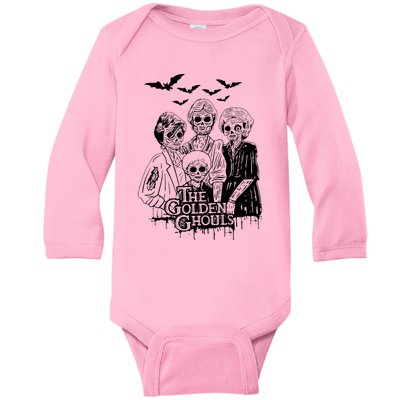 The Golden Ghouls Skeleton Bat Halloween Costumes Baby Long Sleeve Bodysuit