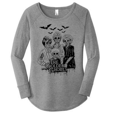 The Golden Ghouls Skeleton Bat Halloween Costumes Women's Perfect Tri Tunic Long Sleeve Shirt