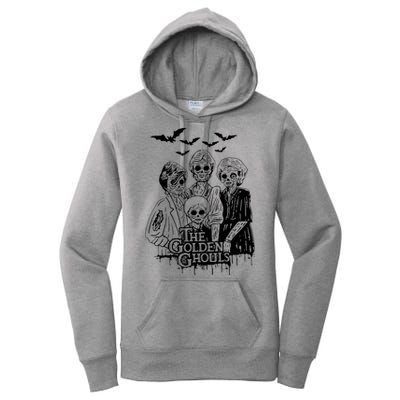 The Golden Ghouls Skeleton Bat Halloween Costumes Women's Pullover Hoodie