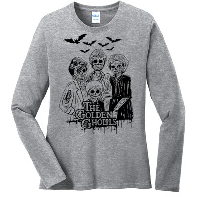 The Golden Ghouls Skeleton Bat Halloween Costumes Ladies Long Sleeve Shirt