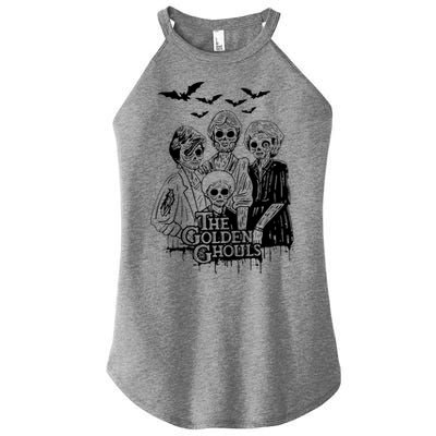 The Golden Ghouls Skeleton Bat Halloween Costumes Women's Perfect Tri Rocker Tank