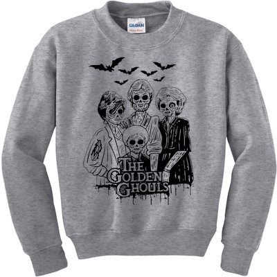 The Golden Ghouls Skeleton Bat Halloween Costumes Kids Sweatshirt