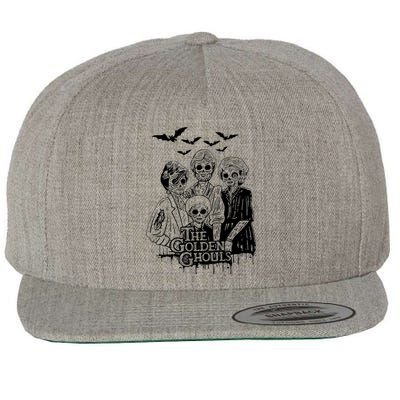 The Golden Ghouls Skeleton Bat Halloween Costumes Wool Snapback Cap