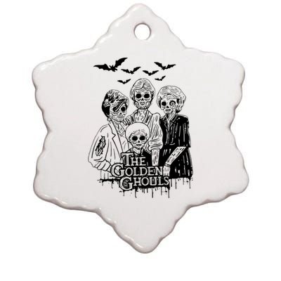 The Golden Ghouls Skeleton Bat Halloween Costumes Ceramic Star Ornament