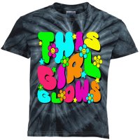 This Girl Glows For Bright Colors 80S And 90S Kids Tie-Dye T-Shirt