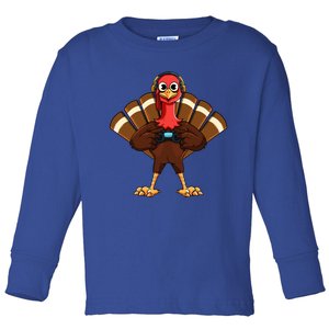 Thanksgiving Gaming Gobble Player Turkey Video Gamer Gift Great Gift Toddler Long Sleeve Shirt