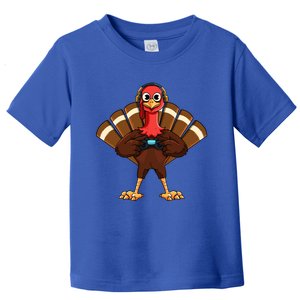 Thanksgiving Gaming Gobble Player Turkey Video Gamer Gift Great Gift Toddler T-Shirt