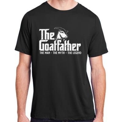 The Goatfather Goat Owner Animal Farmer Rancher Farming Adult ChromaSoft Performance T-Shirt