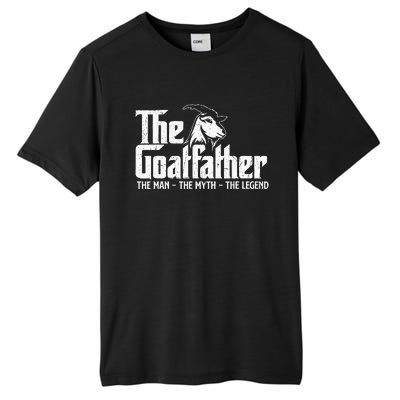 The Goatfather Goat Owner Animal Farmer Rancher Farming Tall Fusion ChromaSoft Performance T-Shirt