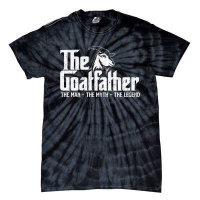 The Goatfather Goat Owner Animal Farmer Rancher Farming Tie-Dye T-Shirt