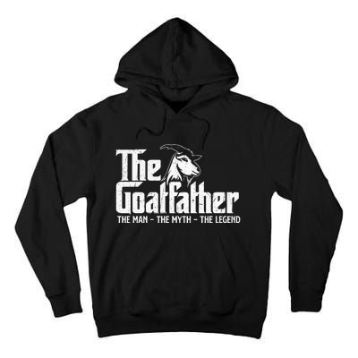 The Goatfather Goat Owner Animal Farmer Rancher Farming Tall Hoodie