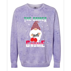 The Gamer Gnome Funny Family Matching Group Christmas Gift Colorblast Crewneck Sweatshirt