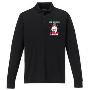 The Gamer Gnome Funny Family Matching Group Christmas Gift Performance Long Sleeve Polo