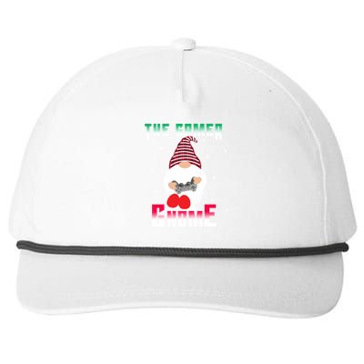 The Gamer Gnome Funny Family Matching Group Christmas Gift Snapback Five-Panel Rope Hat