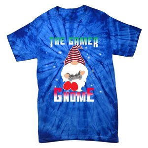 The Gamer Gnome Funny Family Matching Group Christmas Gift Tie-Dye T-Shirt