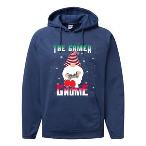 The Gamer Gnome Funny Family Matching Group Christmas Gift Performance Fleece Hoodie