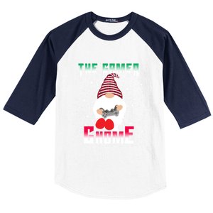 The Gamer Gnome Funny Family Matching Group Christmas Gift Baseball Sleeve Shirt