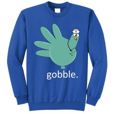 Turkey Gobble Glove Thanksgivin Nurse Medical Thankful Nurse Gift Sweatshirt