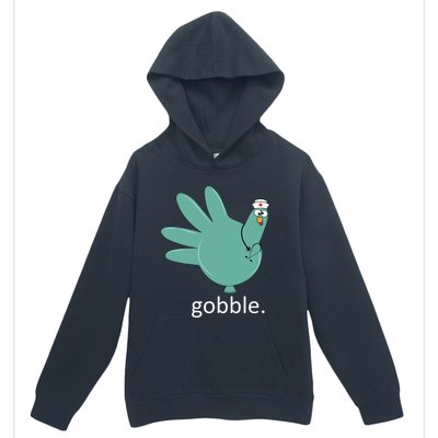 Turkey Gobble Glove Thanksgivin Nurse Medical Thankful Nurse Gift Urban Pullover Hoodie