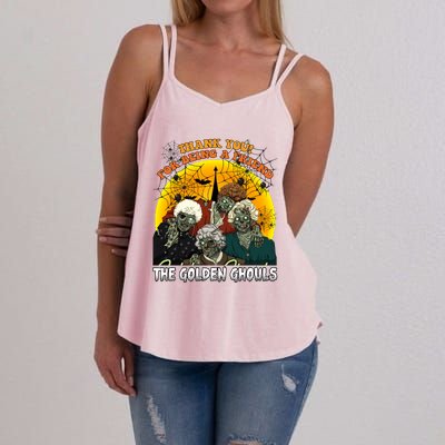 The Golden Ghouls Vintage Halloween Spooky Golden Women's Strappy Tank