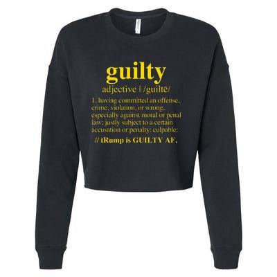 Trump Guilty Guilty Definition Cropped Pullover Crew