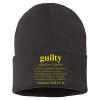 Trump Guilty Guilty Definition Sustainable Knit Beanie