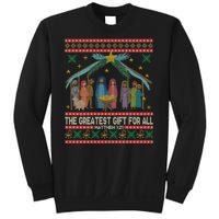 The Greatest Gift For All Nativity Christian Christmas Ugly Sweatshirt