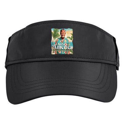 Trump Graphic Gulf Of Us America Trump Merchandise Adult Drive Performance Visor