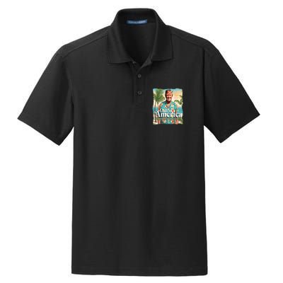 Trump Graphic Gulf Of Us America Trump Merchandise Dry Zone Grid Polo