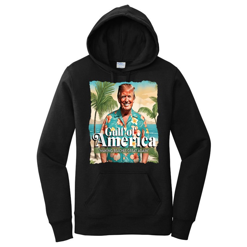 Trump Graphic Gulf Of Us America Trump Merchandise Women's Pullover Hoodie