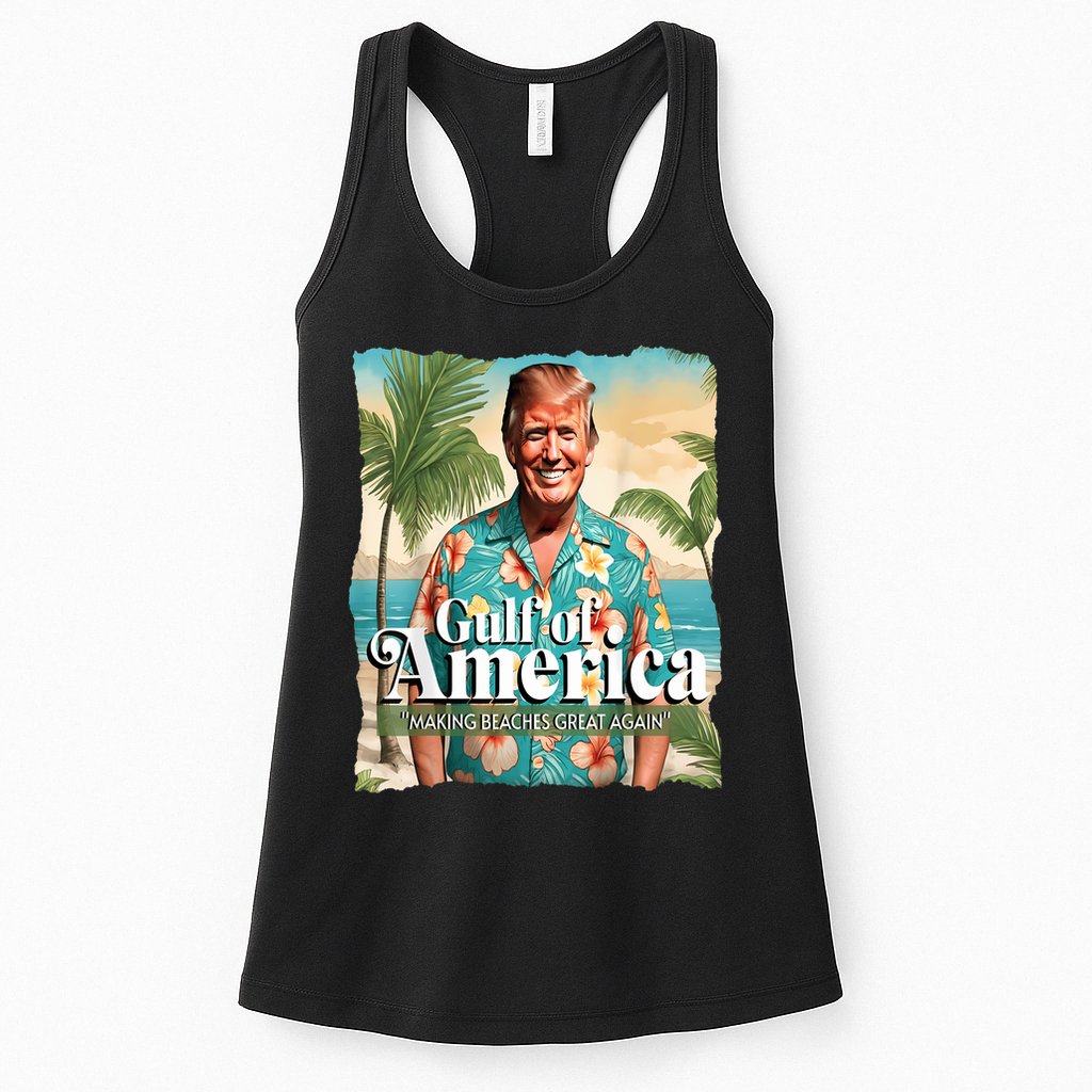 Trump Graphic Gulf Of Us America Trump Merchandise Womens Tank Top