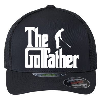 The Golfather (Golf Father) Gift For Dad Father's Day Flexfit Unipanel Trucker Cap