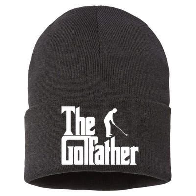 The Golfather (Golf Father) Gift For Dad Father's Day Sustainable Knit Beanie