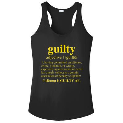 Trump Guilty Guilty Definition Ladies PosiCharge Competitor Racerback Tank