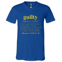 Trump Guilty Guilty Definition V-Neck T-Shirt