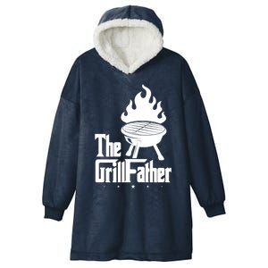 The Grillfather Grilling Father Gift Hooded Wearable Blanket