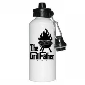 The Grillfather Grilling Father Gift Aluminum Water Bottle