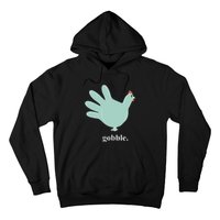 Turkey Glove Gobble Thanksgiving Thankful Nurse Hoodie