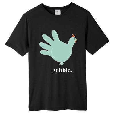 Turkey Glove Gobble Thanksgiving Thankful Nurse Tall Fusion ChromaSoft Performance T-Shirt