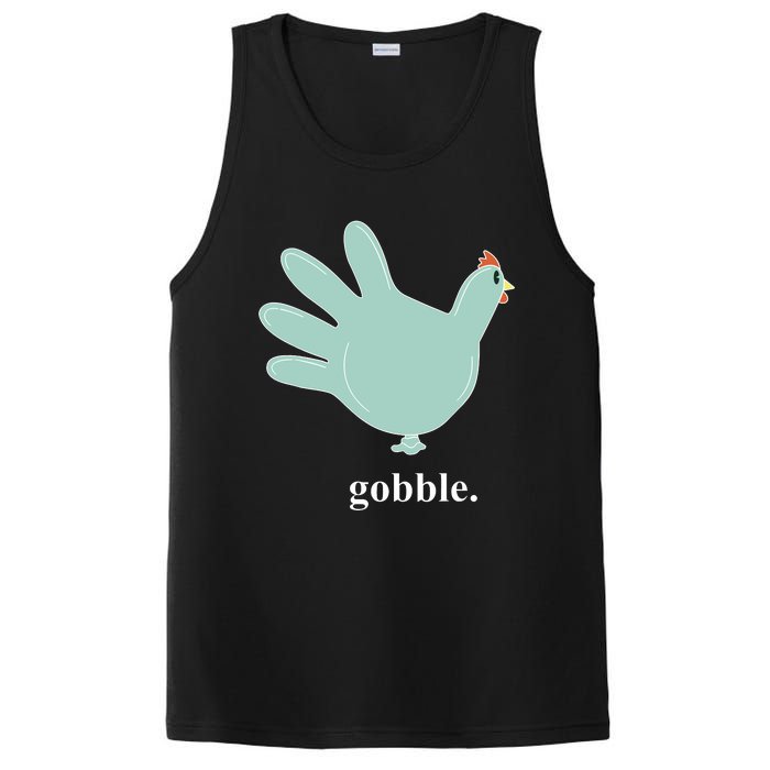 Turkey Glove Gobble Thanksgiving Thankful Nurse PosiCharge Competitor Tank