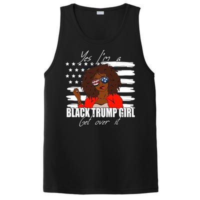 Trump Great Gift Merica Glasses Yes Im A Black Trump Supporter Gift PosiCharge Competitor Tank