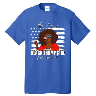 Trump Great Gift Merica Glasses Yes Im A Black Trump Supporter Gift Tall T-Shirt