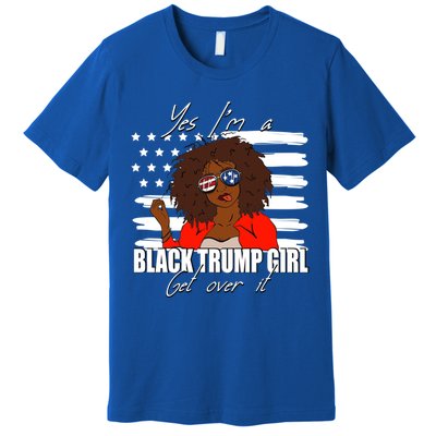 Trump Great Gift Merica Glasses Yes Im A Black Trump Supporter Gift Premium T-Shirt