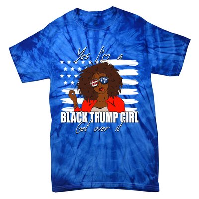 Trump Great Gift Merica Glasses Yes Im A Black Trump Supporter Gift Tie-Dye T-Shirt