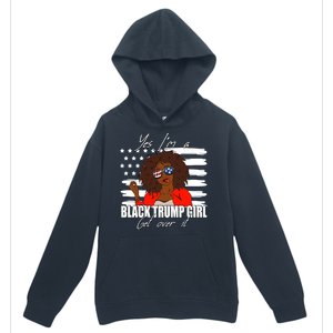 Trump Great Gift Merica Glasses Yes Im A Black Trump Supporter Gift Urban Pullover Hoodie