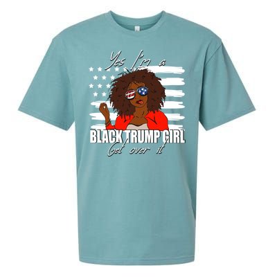 Trump Great Gift Merica Glasses Yes Im A Black Trump Supporter Gift Sueded Cloud Jersey T-Shirt